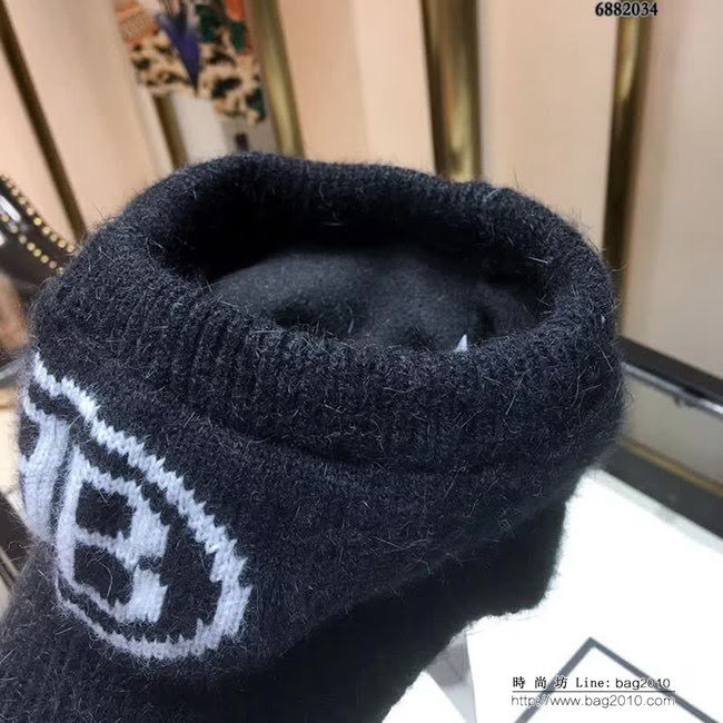 BALENCIAGA巴黎世家 高端款 保暖針織鴨舌帽 6882034 LLWJ8471